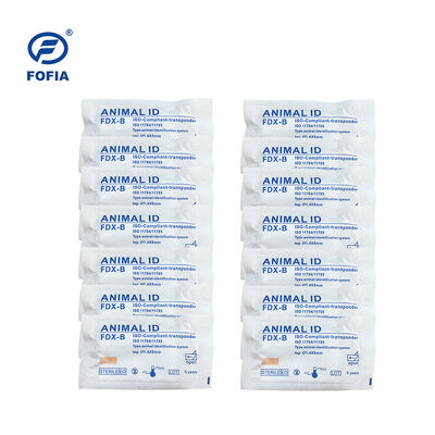 ICAR 인증 Fofia 2026 신형 핫 셀 RFID 134.2kHz 개 동물 ID 마이크로칩 스플릿 타입 플라스틱 ZS008 반려동물용 방수