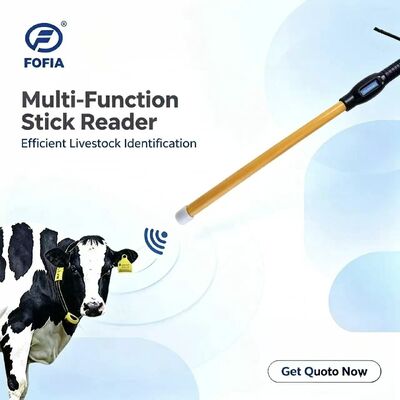 새로운 FOFIA 방수 RFID 스틱 리더 134.2kHz 소 ID USB RS232 7000개 기록 저장 ISO11784/5 긴 독서 거리