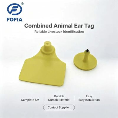 ICAR T904+T901 동물 추적 조합 귀표 칩 소 신규 고품질 RFID TPU 레이저 코딩 3년 보증