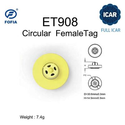 ISO11784/5 준수 및 가축 추적을위한 5 년 보증과 함께 방수 RFID 귀 태그