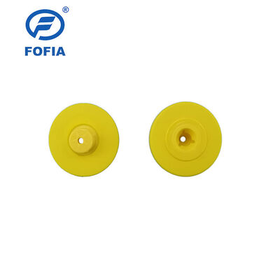 신형 UHF 전자 방수 RFID TPU 5.7mm 노란색 동물 귀표 ET933+T901 칩 5년 보증 Fofia 소 사용