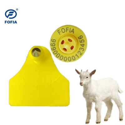 포피아 ET957+T967 양 염소 조합 전자 농장 사용 추적 귀 태그 새 고품질 RFID TPU 레이저 코딩 3 년