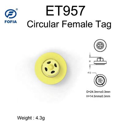 고품질 신형 ET957 134.2kHz TPU 전자 귀표 (돼지, 양, 소 농장용) 10cm 인식 거리 -20~80C 29.90.3mm