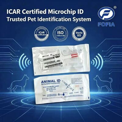 포피아 신형 ICAR 인증 RFID 134.2kHz PP 동물 ID 마이크로칩 개와 고양이를 위한 방수용 1.5년 보증