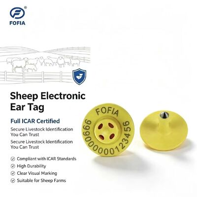 고품질 신규 OEM ET957 134.2kHz TPU 칩 동물 귀표 (돼지, 양, 소용) - 10cm 인식 거리 -20~80C ICar