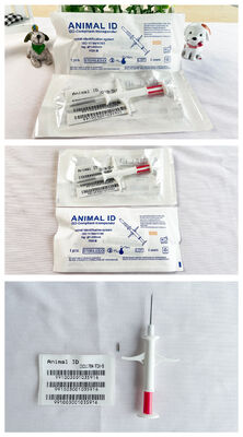 FOFIA ZS007 ICAR 인증 134.2kHz RFID 귀 태그 동물 마이크로 칩 FDX/EM4305 IP67 방수 백색 PP 1.4x8mm 개 고양이 애완 동물