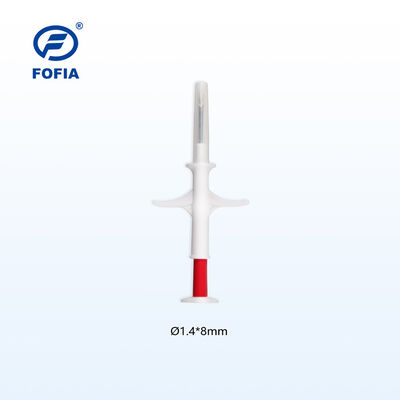 FOFIA ZS007 RFID 134.2kHz 동물 마이크로칩 FDX/EM4305 칩 IP67 방수 가축 애완동물 주입 플라스틱 포장 신제품 1.5인치
