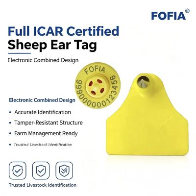 방수 내구성 포피아 양 염소 동물 조합 전자 농장 추적 귀 태그 새로운 고품질 RFID TPU 플라스틱 레이저