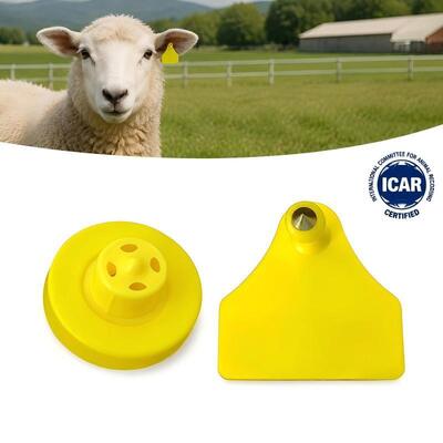 고품질 신규 OEM ET957 RFID TPU 칩 동물 귀 태그 돼지 양 소 10cm 읽기 범위 -20~80C ICar