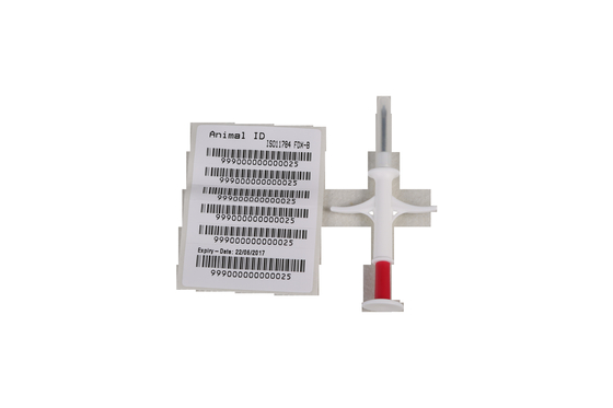 이식 가능한 마이크로칩 RFID 트랜스폰더 태그  134.2 킬로 헤르츠 20G 2.12 밀리미터 Ｘ 12 밀리미터