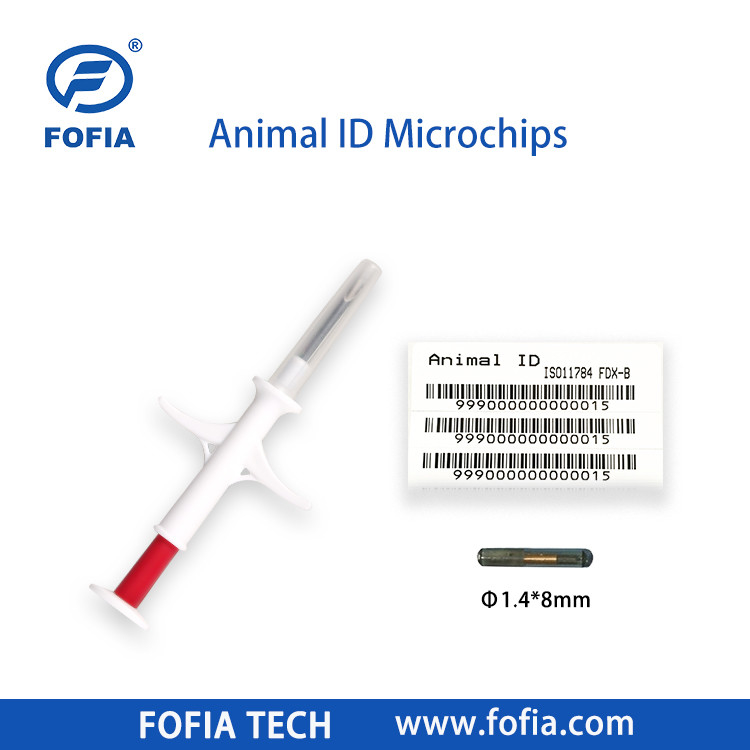 20 년 성능 Rfid 동물 칩 애완 동물 ID 주사용 동물용 마이크로 칩