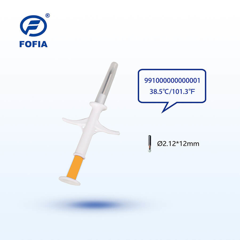 ISO 트랜스폰더 마이크로칩 (반려동물 식별 및 온도 모니터링, 온도 센서 및 FOFIA 특허 칩 포함)