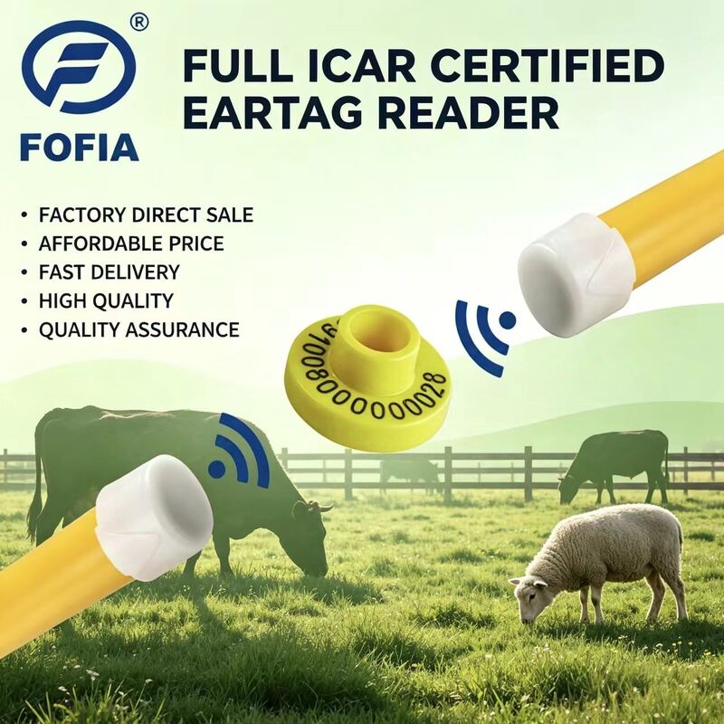 ICAR 인증을 받은 가축용 전자 귀 태그 농장 관리에 대한 식별 및 모니터링 솔루션을 제공하는