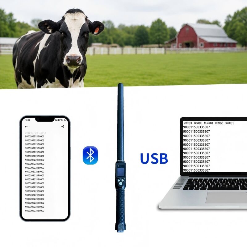 PT290 LF RFID 스틱 리더 134.2KHz 블루투스 휴대 스캐너 프로토콜 ISO11784/5 FDX-B 및 HDX USB 블루투스 인터페이스