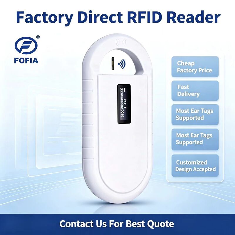 휴대용 동물 마이크로칩 RFID 카드 리더 PT160 134.2kHz OLED 화면 USB 리?? 배터리 CE 인증 ISO 11784/11785 프로토콜