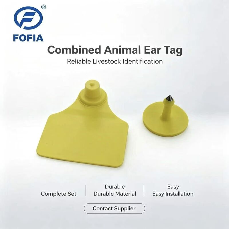 ICAR T904+T901 동물 추적 조합 귀표 칩 소 신규 고품질 RFID TPU 레이저 코딩 3년 보증