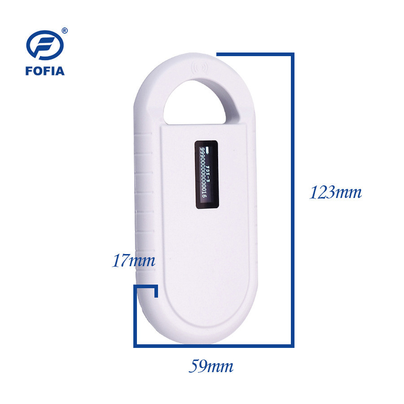 ISO11784/5 FDX-B 및 ID64 호환성 RFID 마이크로칩 스캐너 134.2KHz/125KHz 주파수 애완 동물 마이크로칩 리더