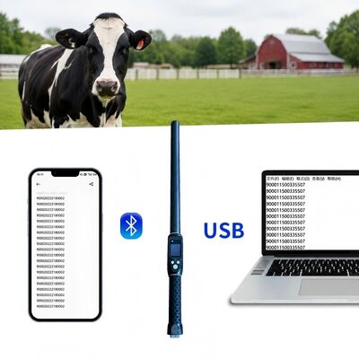 PT290 LF RFID 스틱 리더 134.2KHz 블루투스 휴대 스캐너 프로토콜 ISO11784/5 FDX-B 및 HDX USB 블루투스 인터페이스