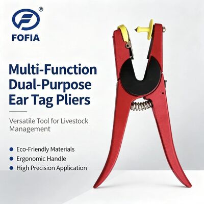 새로운 FOFIA 금속 알루미늄 합금 농장 동물 귀 태그 애플리케이션 레이저 코딩 소 돼지 양 말 3개월 보증