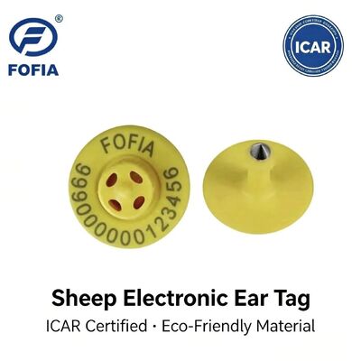 고품질 신규 OEM ET957 134.2kHz TPU 칩 동물 전자 귀표 돼지 소 양 10cm 인식 거리 -20~80C ICar 1년 보증